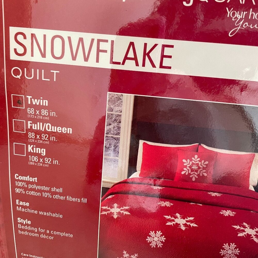 Twin Snowflake Quilt